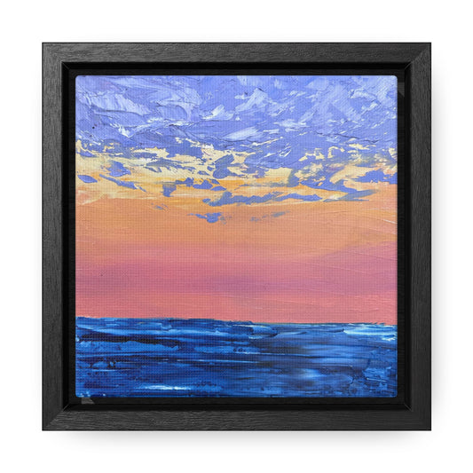 Red Skies at Night Framed Canvas Print