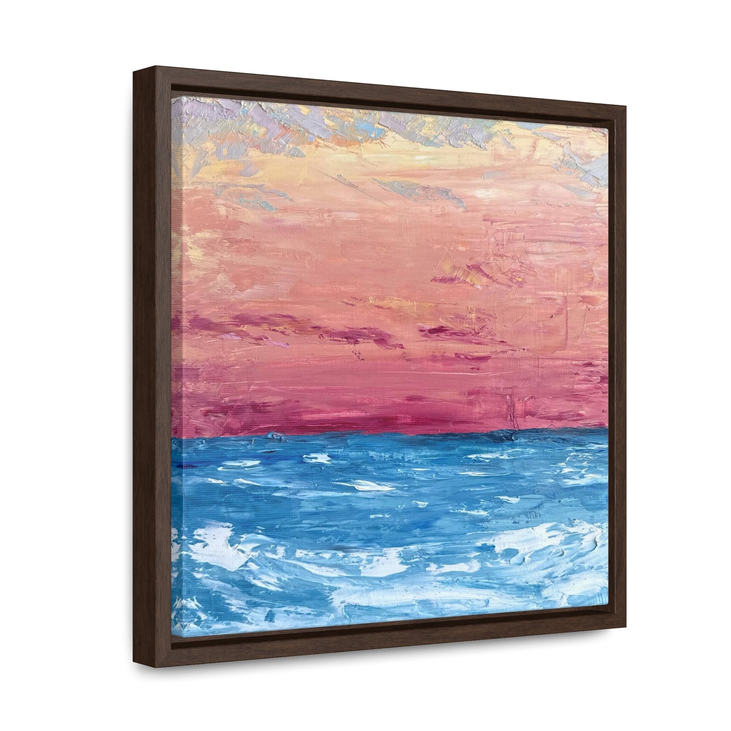 Red Skies in the Morning Framed Canvas Print