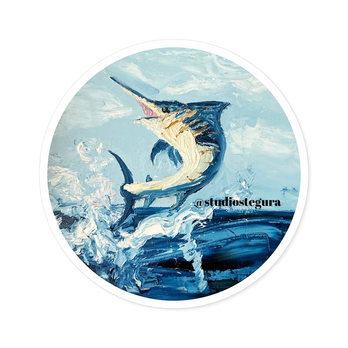 Indoor\Outdoor Marlin Sticker