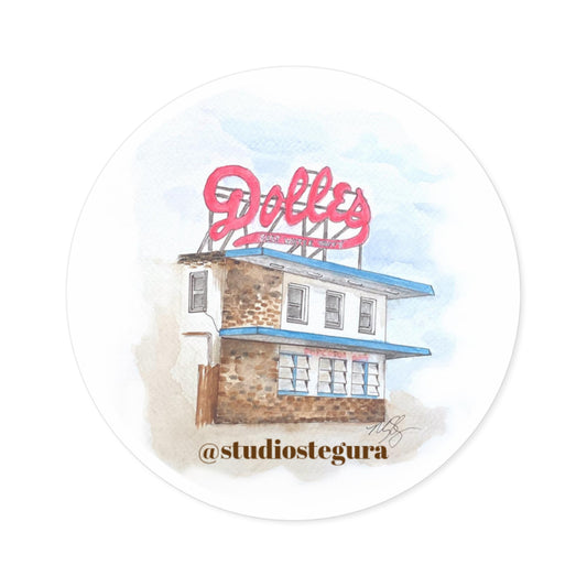 Dolles Original Watercolor Sticker