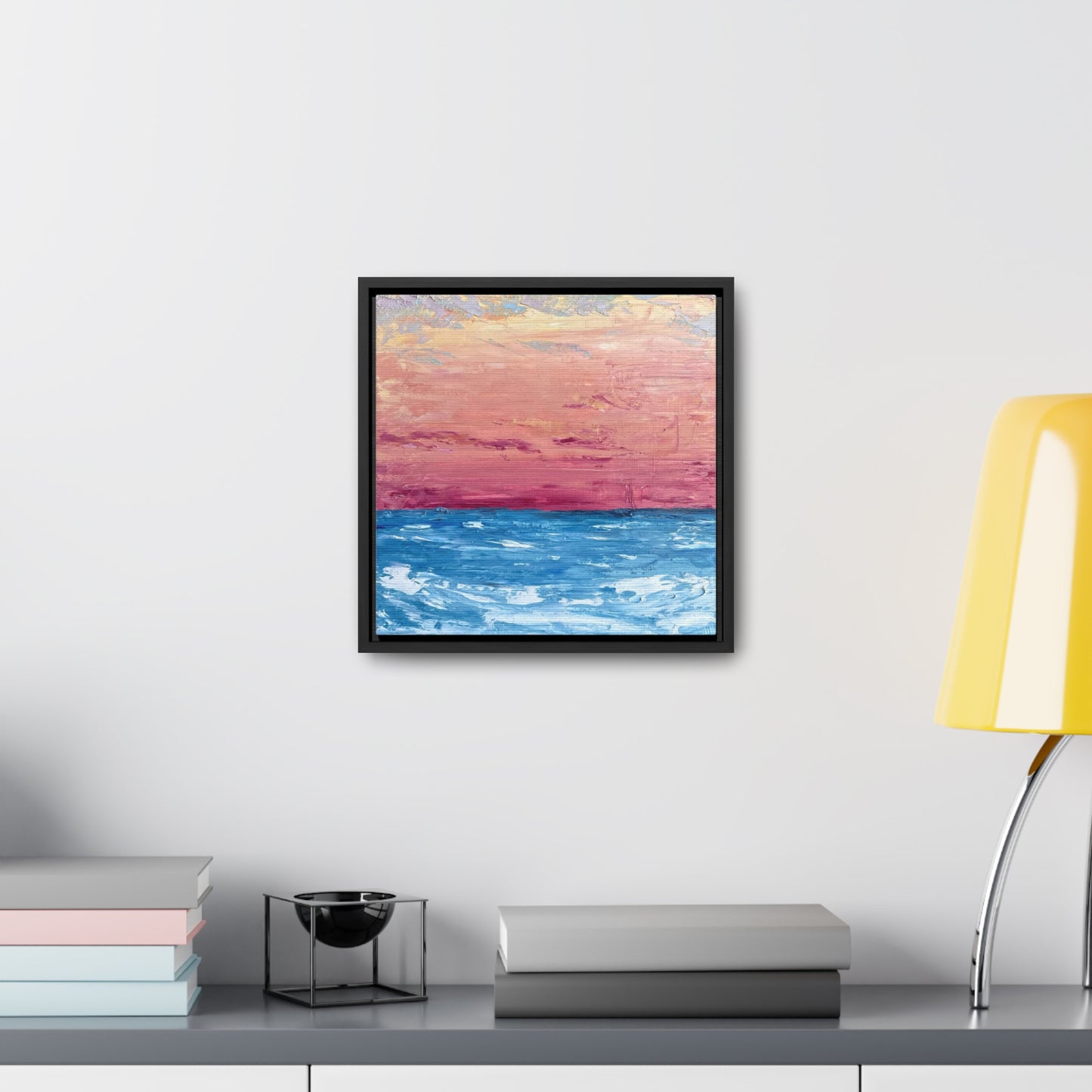 Red Skies in the Morning Framed Canvas Print