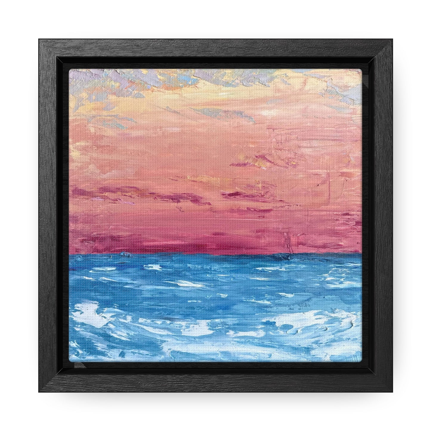 Red Skies in the Morning Framed Canvas Print