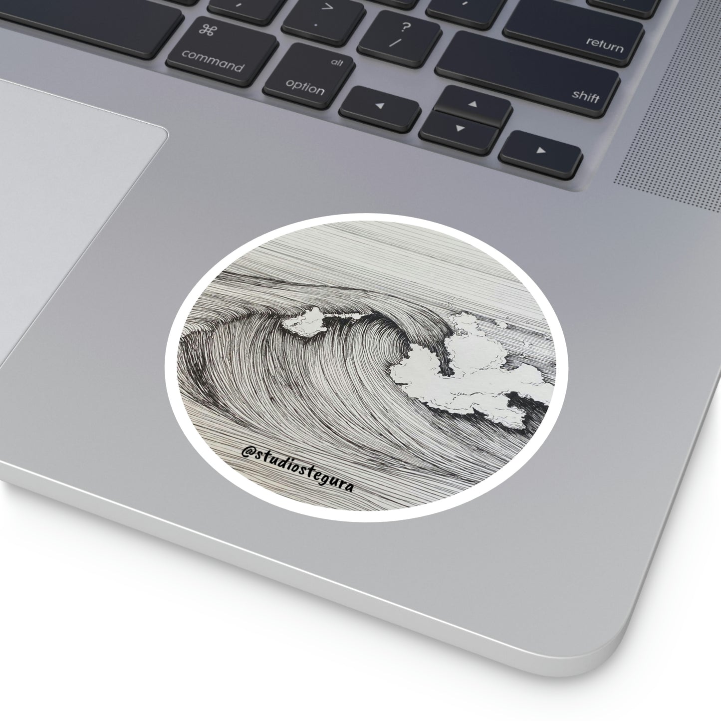 Sketchy Wave Indoor\Outdoor Sticker